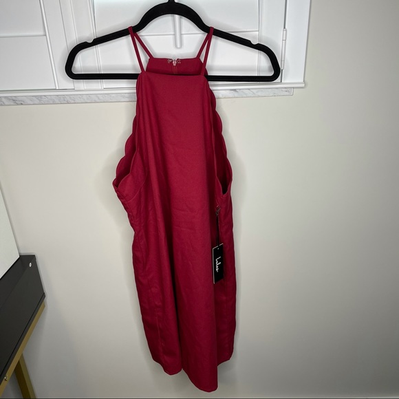 NWT Lulu's Endlessly Endearing Wine Red Dress - Picture 3 of 7